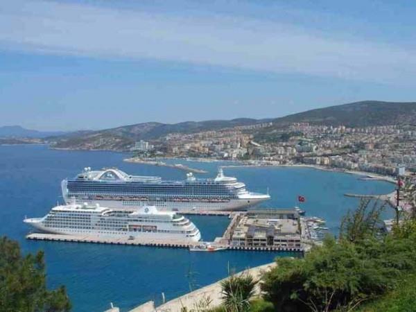 The cruise from the port of Kusadasi